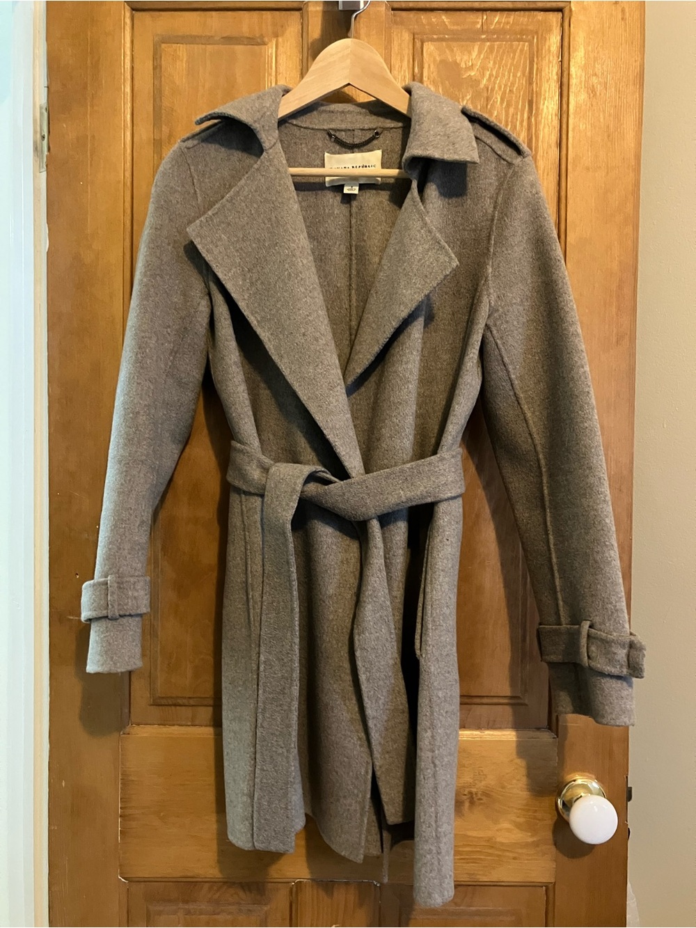 Banana Republic Belted Wool Wrap Coat